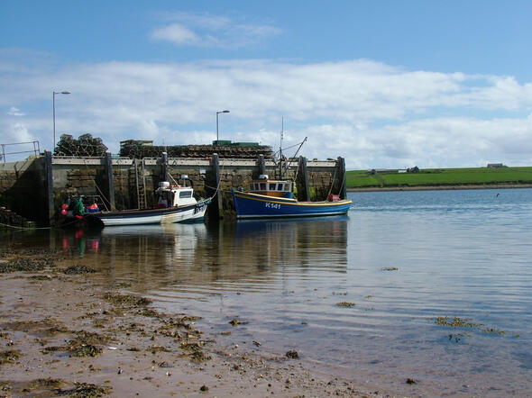 Burray Pier, by Doug Sutherland Burray Pier, by Doug Sutherland